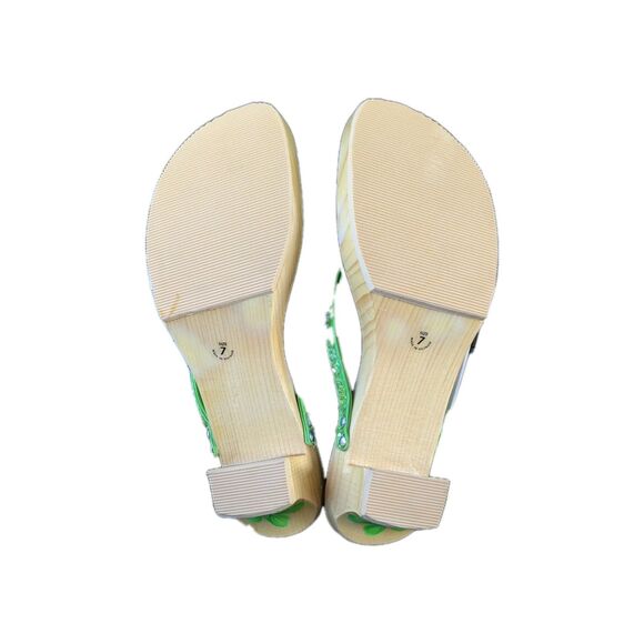 Woodies Hand Painted Sandles For Women Size 7 - Picture 5 of 6